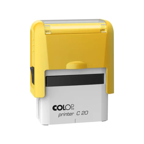 Carimbo automático Colop Printer C20 cor Amarelo 38x14mm