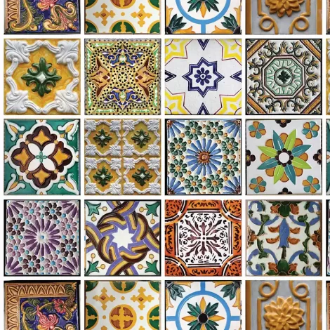 Papel de Parede Azulejos – Design Elegante