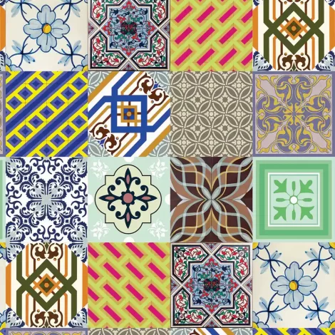 Papel de Parede Azulejos – Design Elegante