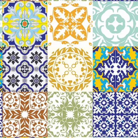 Papel de Parede Azulejos – Design Elegante