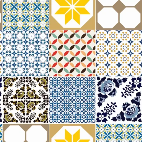 Papel de Parede Azulejos – Estilo Moderno