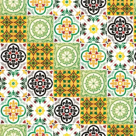 Papel de Parede Azulejos – Estilo Moderno