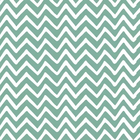 Quarto de bebê decorado com papel de parede em verde turquesa.
