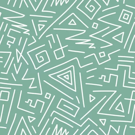 Decoração em tons modernos de verde turquesa para o quarto do bebê.