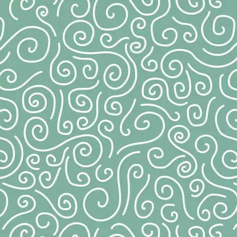 Quarto de bebê decorado com papel de parede em verde turquesa.